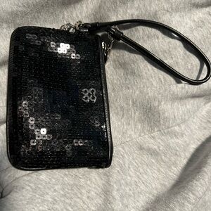 Coach Black Sequin Bag Charm